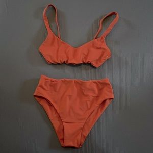 Gemini Mountain Swimwear Handmade LUCIA TOP & BELLA BOTTOMS - SUNSET Small